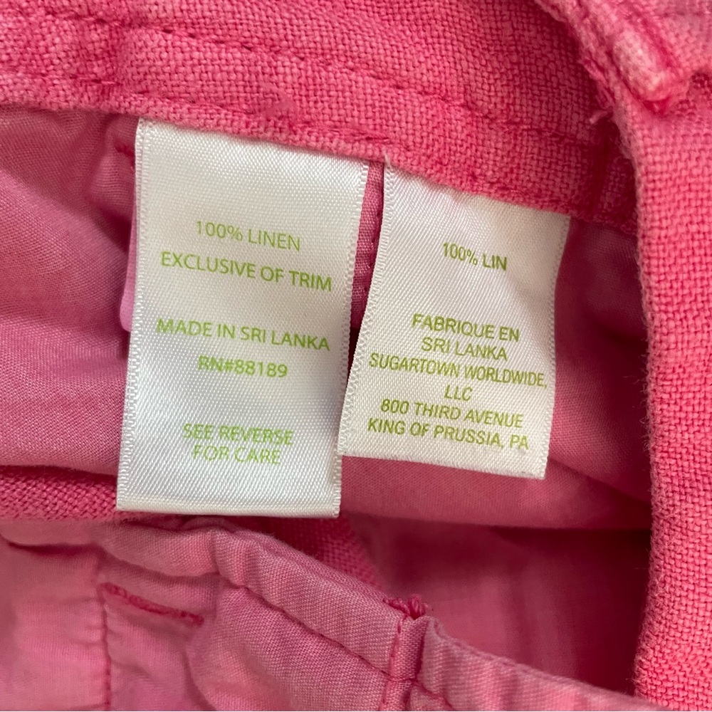 Lilly Pulitzer The Calla Linens Short Pink - Picture 5 of 7